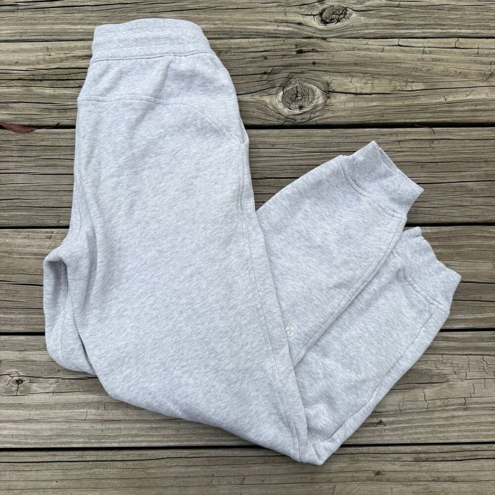 Lululemon Scuba High-Rise Jogger Heathered Light Gray Women’s Size 4